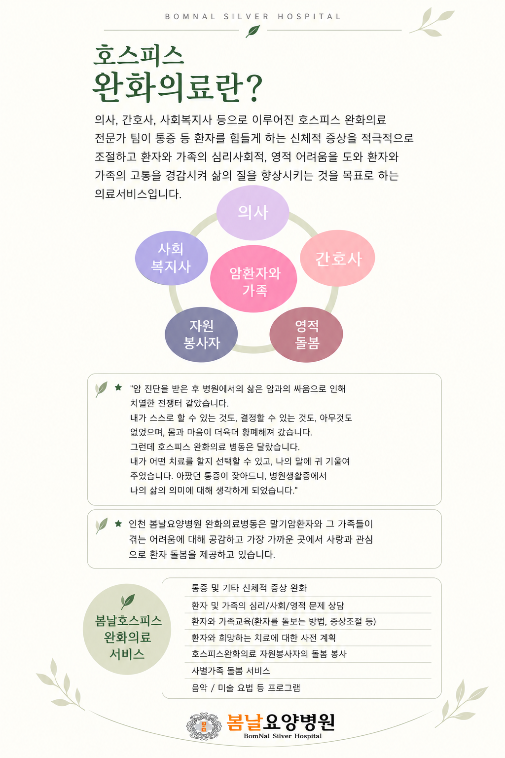호스피스 완화의료 안내